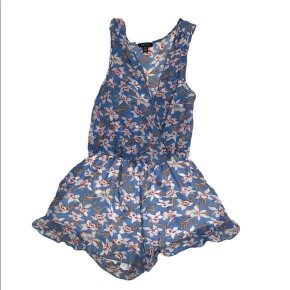 Orchid patterned romper - Picture 1 of 2